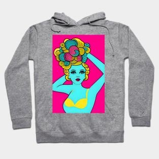 Young pop art girl Hoodie